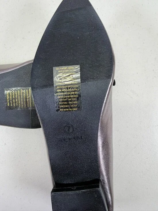 CUSHION WALK by AVON Metallic Floral Studded Ballet Flats Size 7M New - Picture 6 of 10